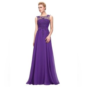 Purple formal dress: Size 4